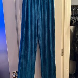 Teal Wide Leg Women's Pants